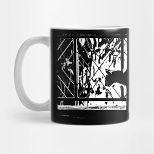 cat at the windows Mug